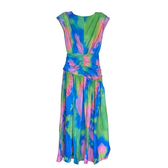 Tie Dye Sleeveless Maxi Dress Colorful - Picture 4 of 9